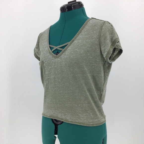 Jack by BB Dakota Cross My Heart Burnout Tee, S - Picture 4 of 16